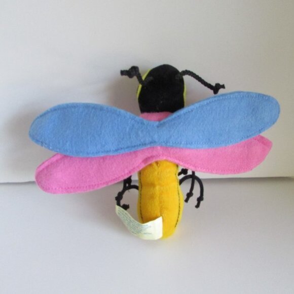Lightning Bug 5" tall Dragon Fly Pencil Bean Bag Friend PLUSH Dan Dee RARE - Picture 3 of 7